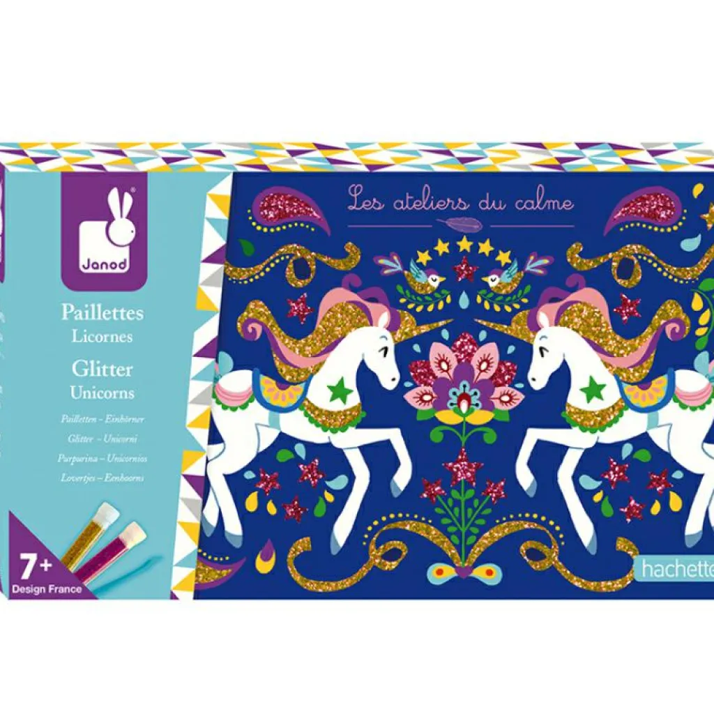 Sale Cartes à pailleter Licornes Les ateliers du calme Activités Manuelles