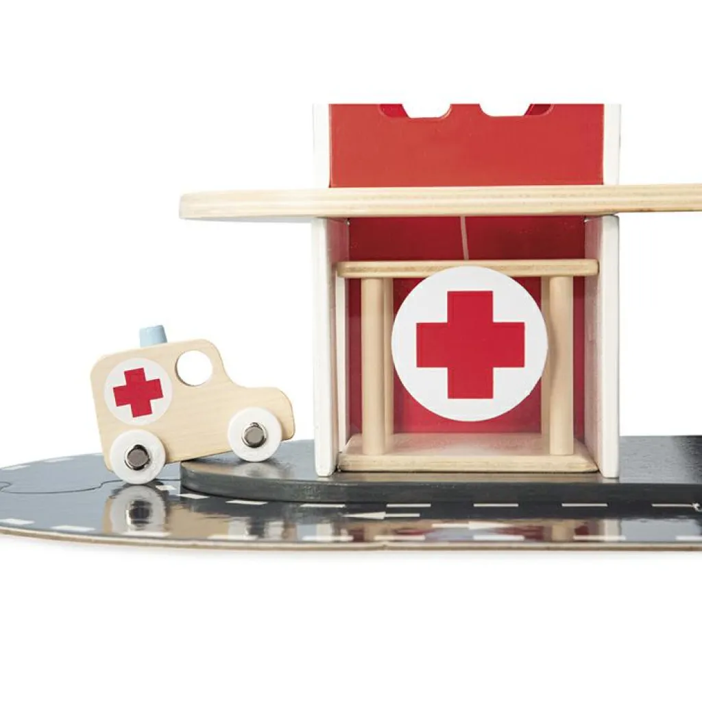 Outlet Caserne de pompiers en bois Bolid Petites Voitures, Véhicules Et Circuits