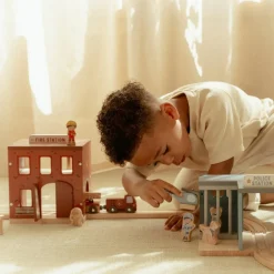 Outlet Caserne de pompiers en bois Petites Voitures, Véhicules Et Circuits