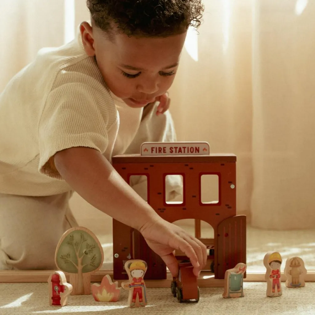 Outlet Caserne de pompiers en bois Petites Voitures, Véhicules Et Circuits