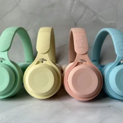 Discount Casque audio enfant sans fil Bleu Pastel Conteuse