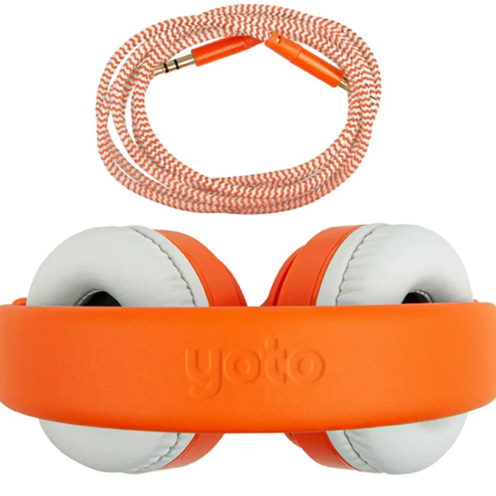 Hot Casque audio orange Conteuse