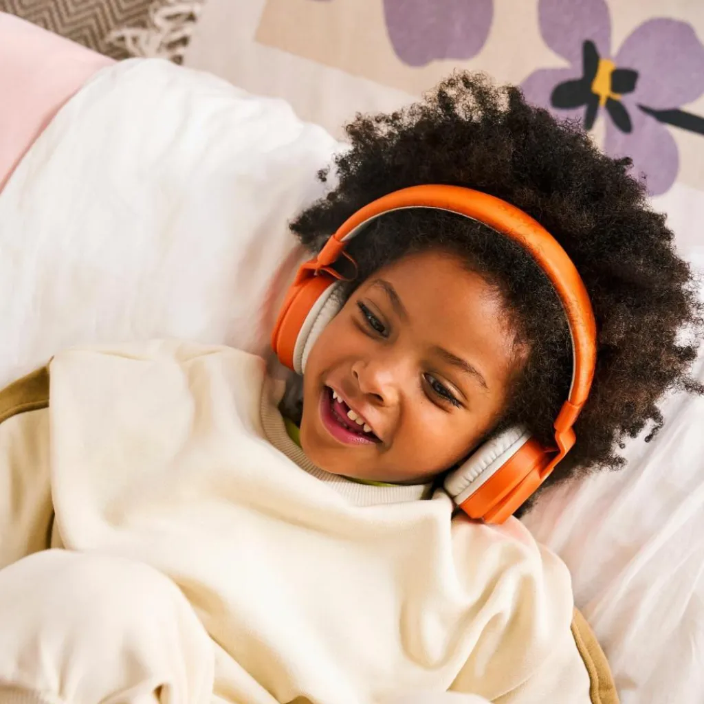 Hot Casque audio sans fil orange Conteuse