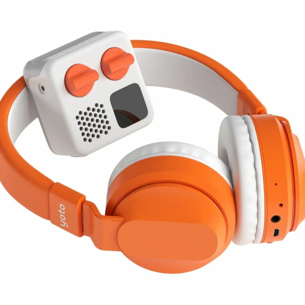 Hot Casque audio sans fil orange Conteuse