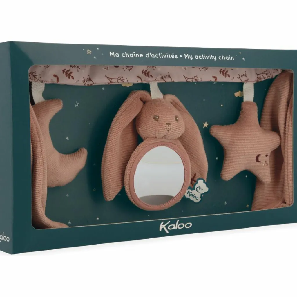 Chaîne d'activités Lapinoo Terracotta Jouet D'Activités À Suspendre