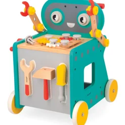 Online Chariot Brico'kids en bois robot (38 pièces) Etabli Et Outils