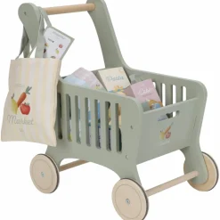 Discount Chariot de courses en bois Dînette Et Aliments Factices