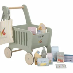Discount Chariot de courses en bois Dînette Et Aliments Factices