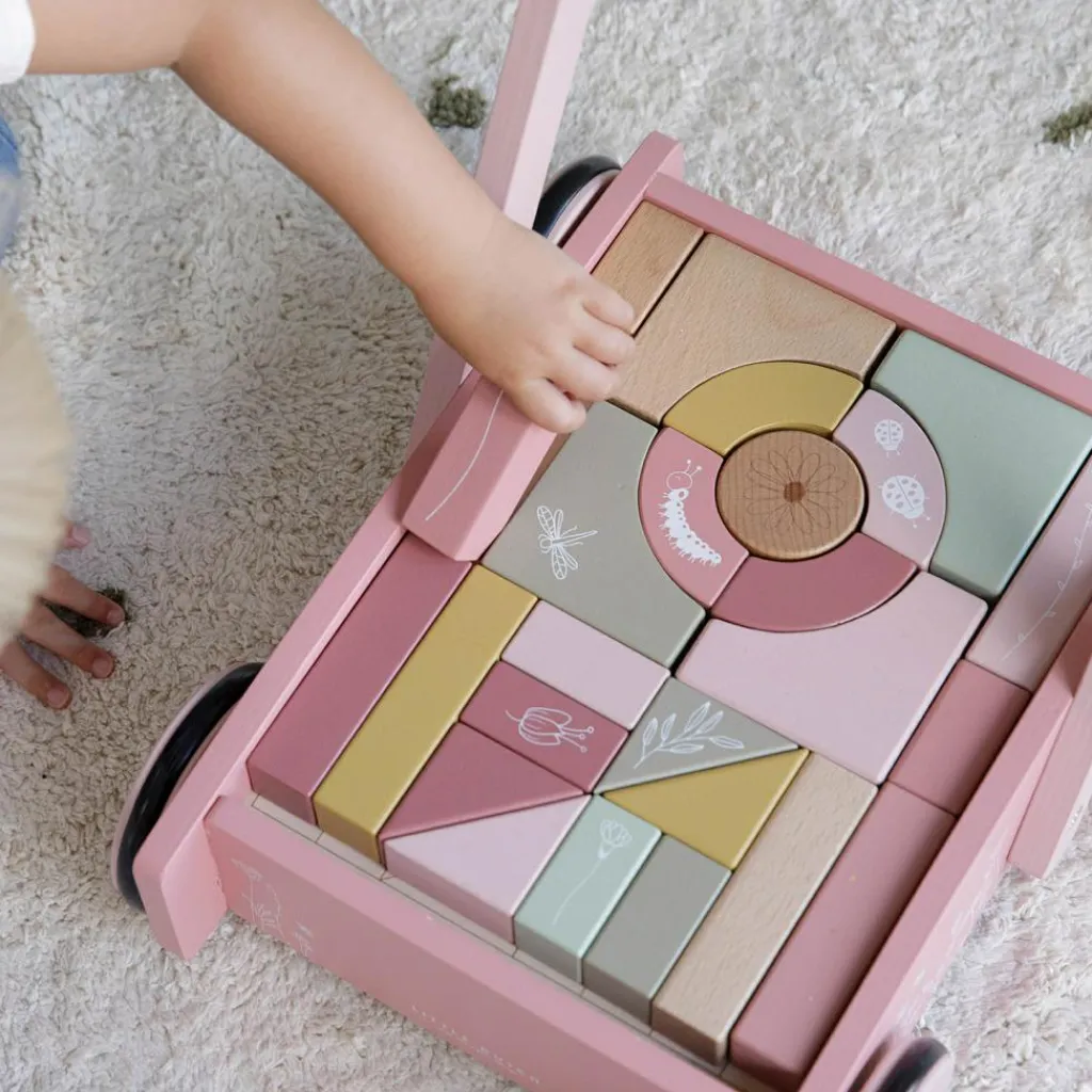 Discount Chariot de marche avec blocs de construction Wild Flowers Chariot De Marche