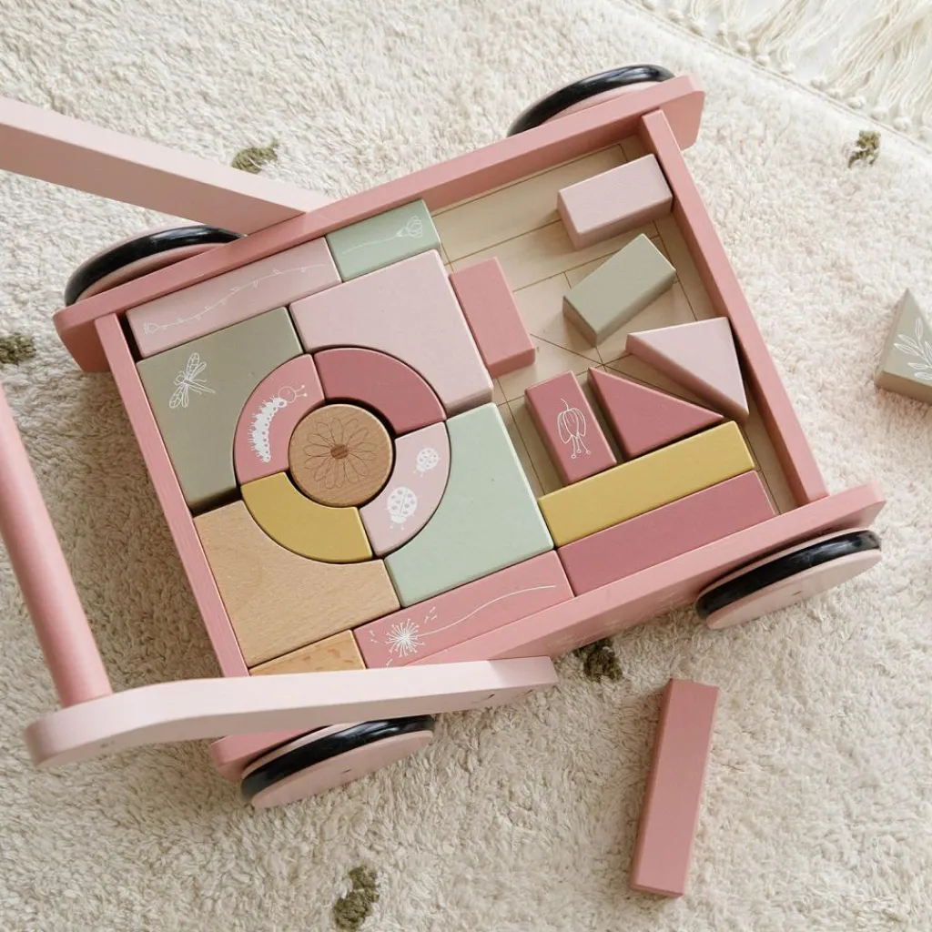 Discount Chariot de marche avec blocs de construction Wild Flowers Chariot De Marche