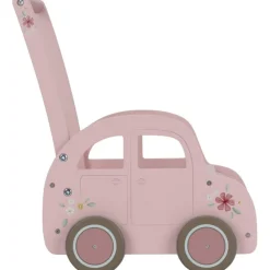 Discount Chariot de marche voiture en bois rose Chariot De Marche