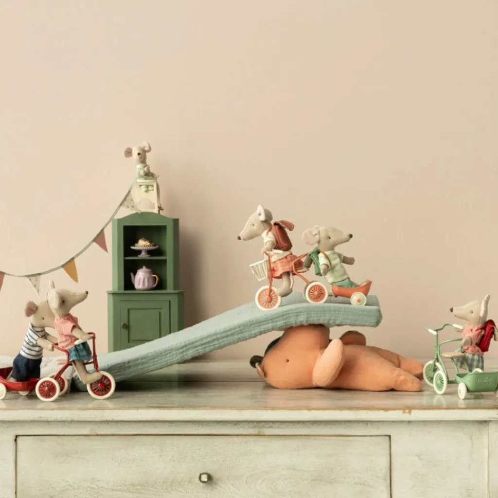 New Chariot tricycle Souris Vert Accessoires Pour Univers De Jeu