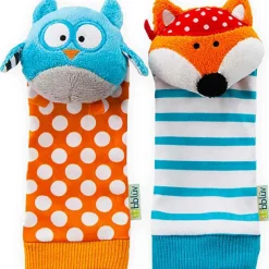Outlet Chaussettes d'éveil Duö hibou et renard Hochet