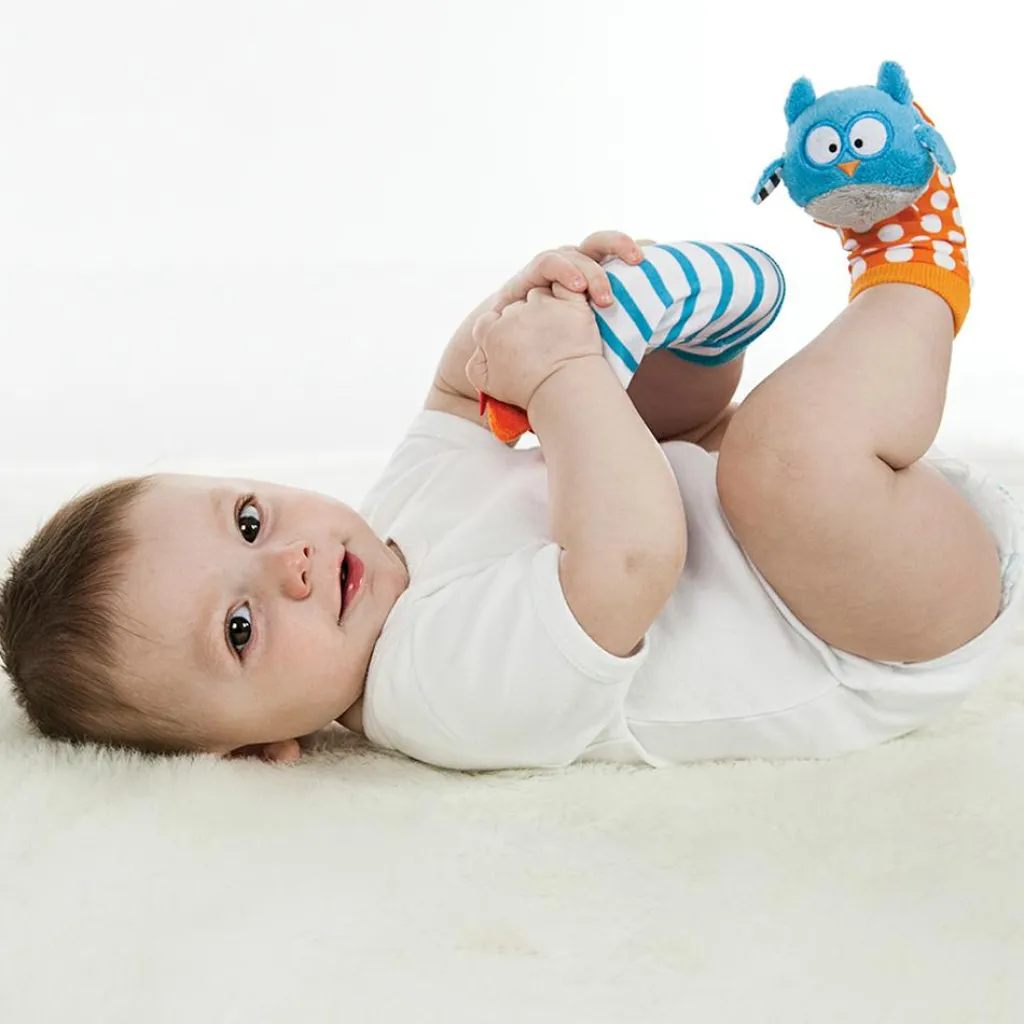 Outlet Chaussettes d'éveil Duö hibou et renard Hochet