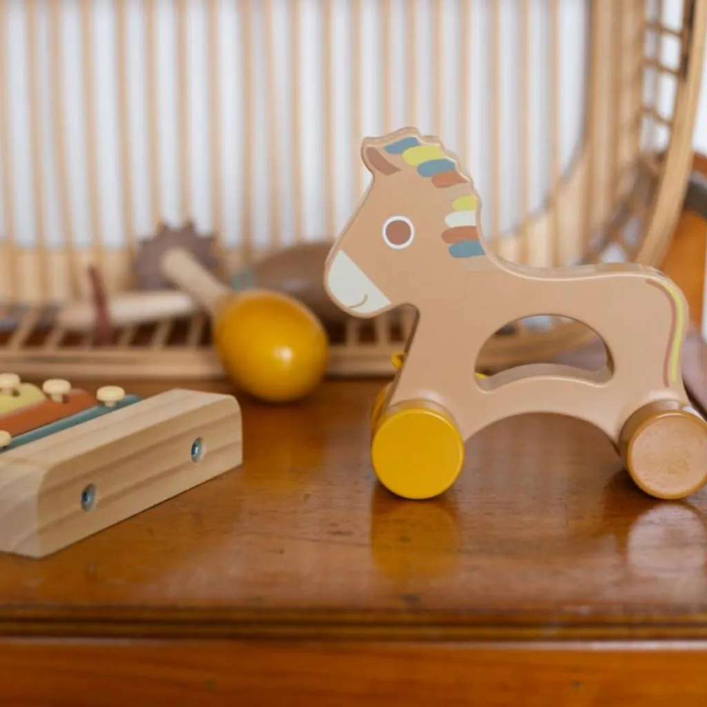 Outlet Cheval en bois à tirer Jouet À Tirer / Pousser