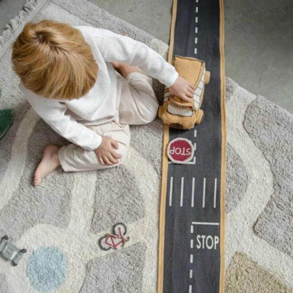 Sale Circuit bus scolaire nomade en tissu Petites Voitures, Véhicules Et Circuits