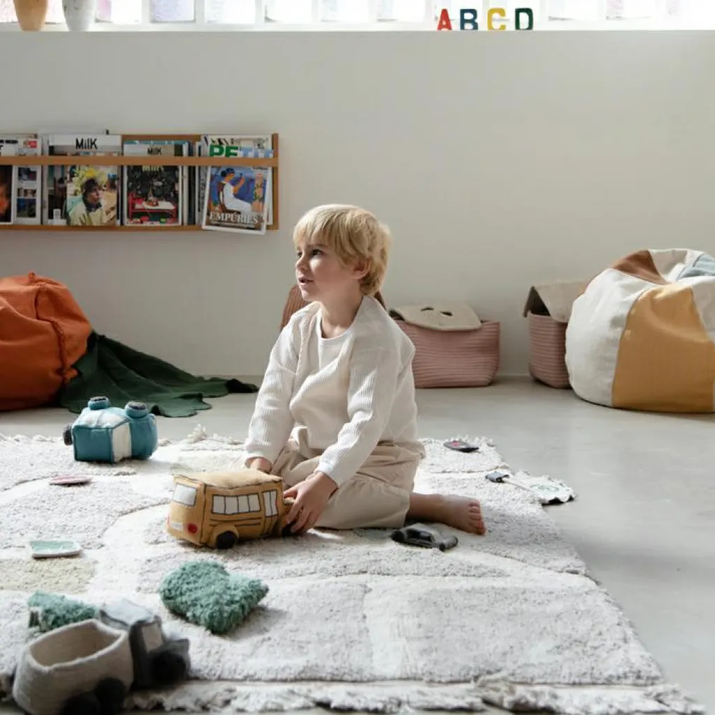 Sale Circuit bus scolaire nomade en tissu Petites Voitures, Véhicules Et Circuits