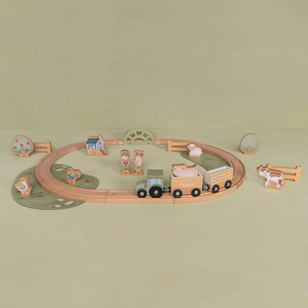 Online Circuit de train en bois Little Farm Petites Voitures, Véhicules Et Circuits