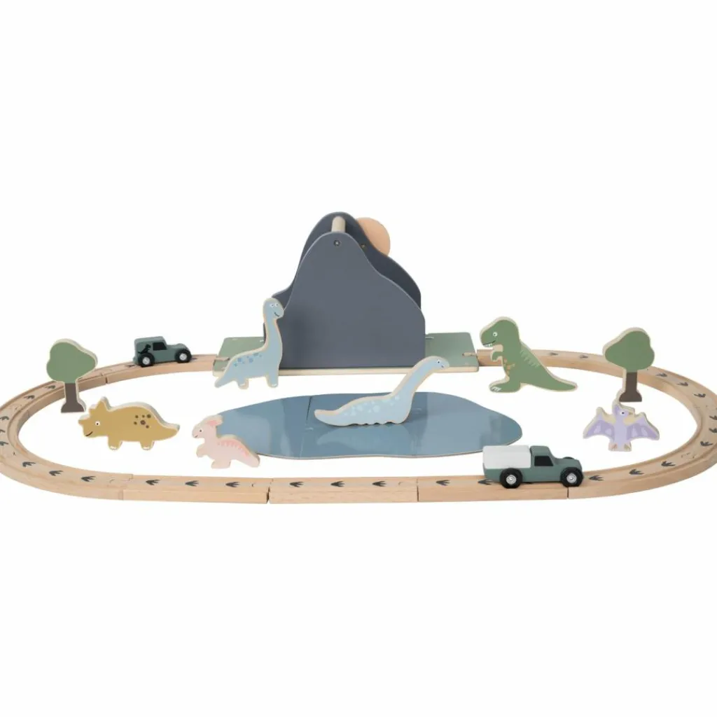 New Circuit voiture en bois Dino Petites Voitures, Véhicules Et Circuits