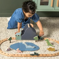 New Circuit voiture en bois Dino Petites Voitures, Véhicules Et Circuits