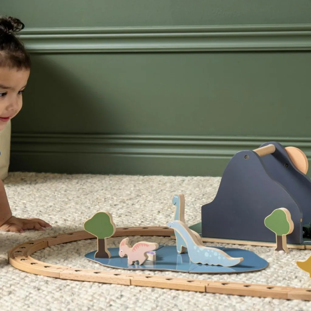 New Circuit voiture en bois Dino Petites Voitures, Véhicules Et Circuits