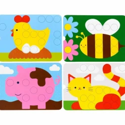 Discount Clic'Educ premier jeu de pions Jouet À Encastrer