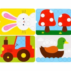 Discount Clic'Educ premier jeu de pions Jouet À Encastrer