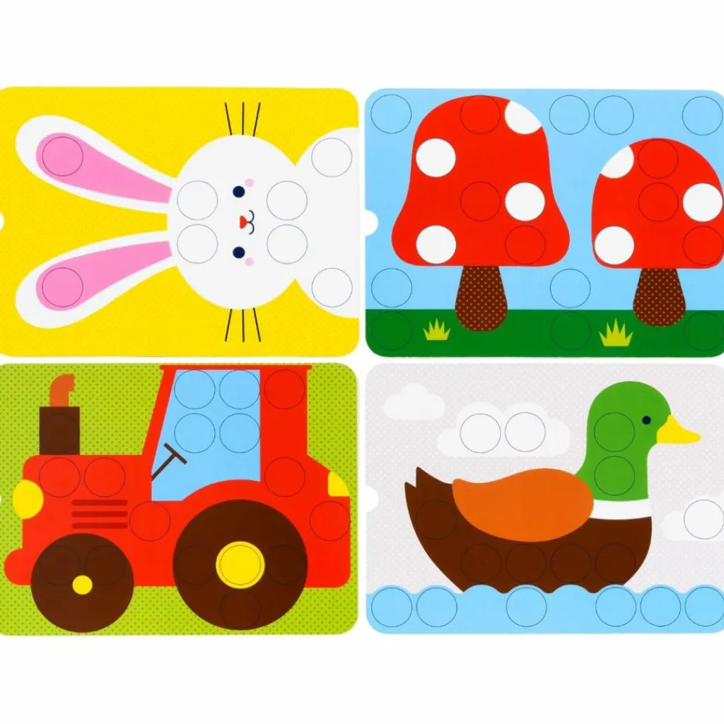 Discount Clic'Educ premier jeu de pions Jouet À Encastrer