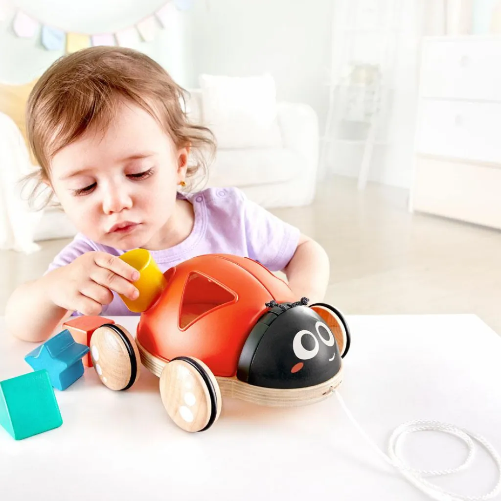 Discount Coccinelle à tirer trieuse de formes Jouet À Encastrer