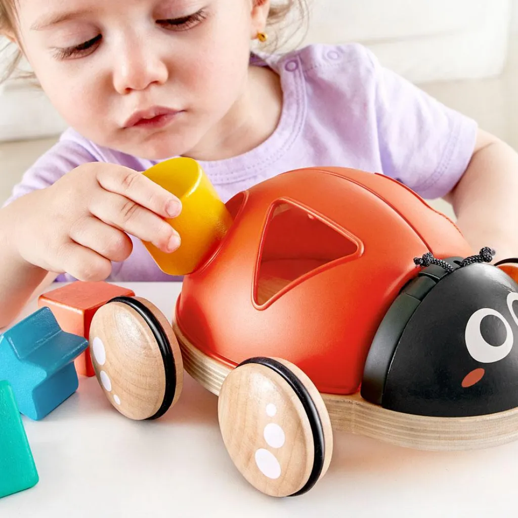 Discount Coccinelle à tirer trieuse de formes Jouet À Encastrer