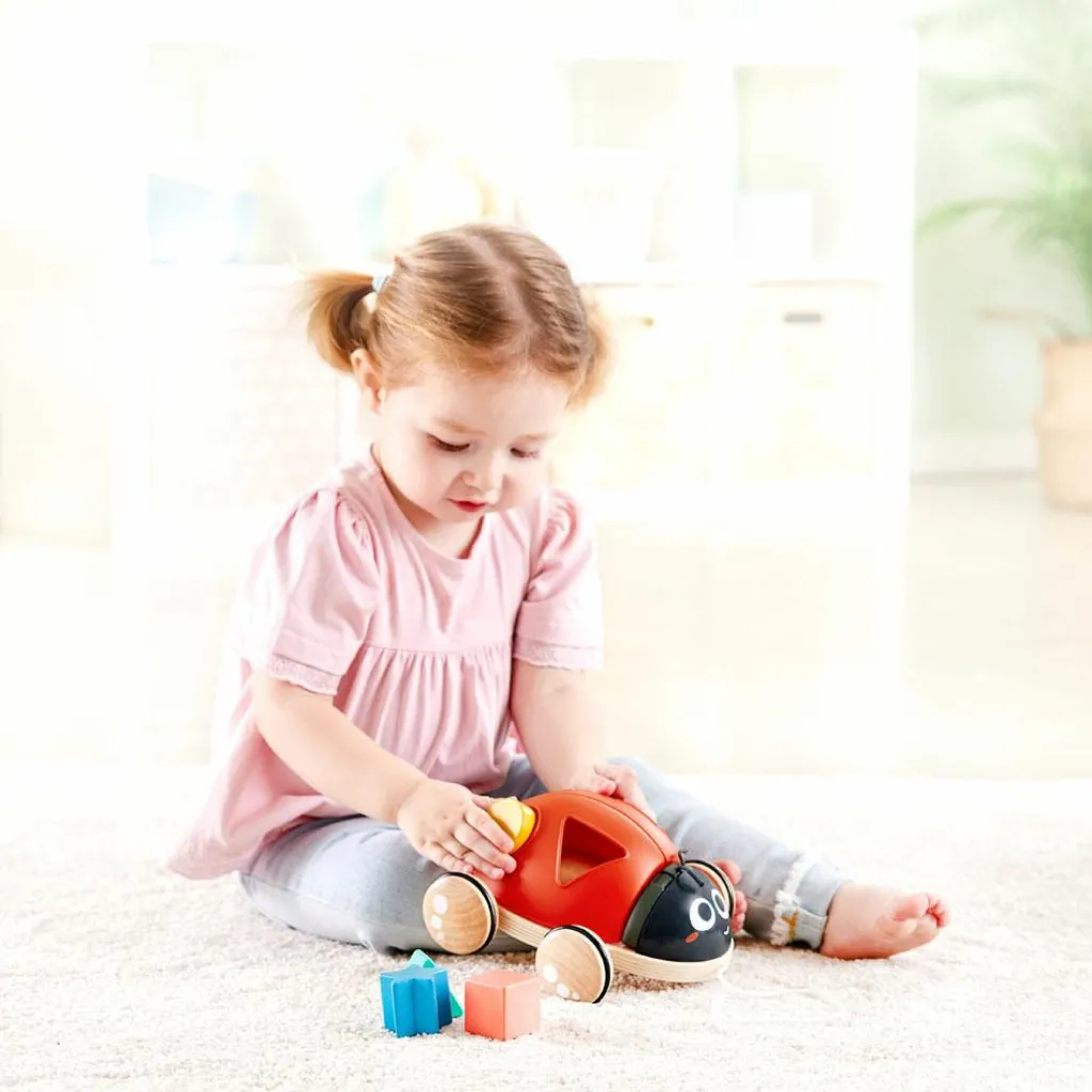 Discount Coccinelle à tirer trieuse de formes Jouet À Encastrer