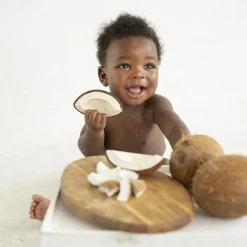 Coco la noix de coco en latex d'hévéa Jouet / Anneau De Dentition