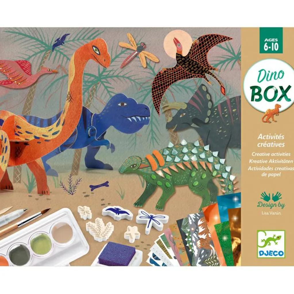 Online Coffret créatif 6 activités Dino box Activités Manuelles