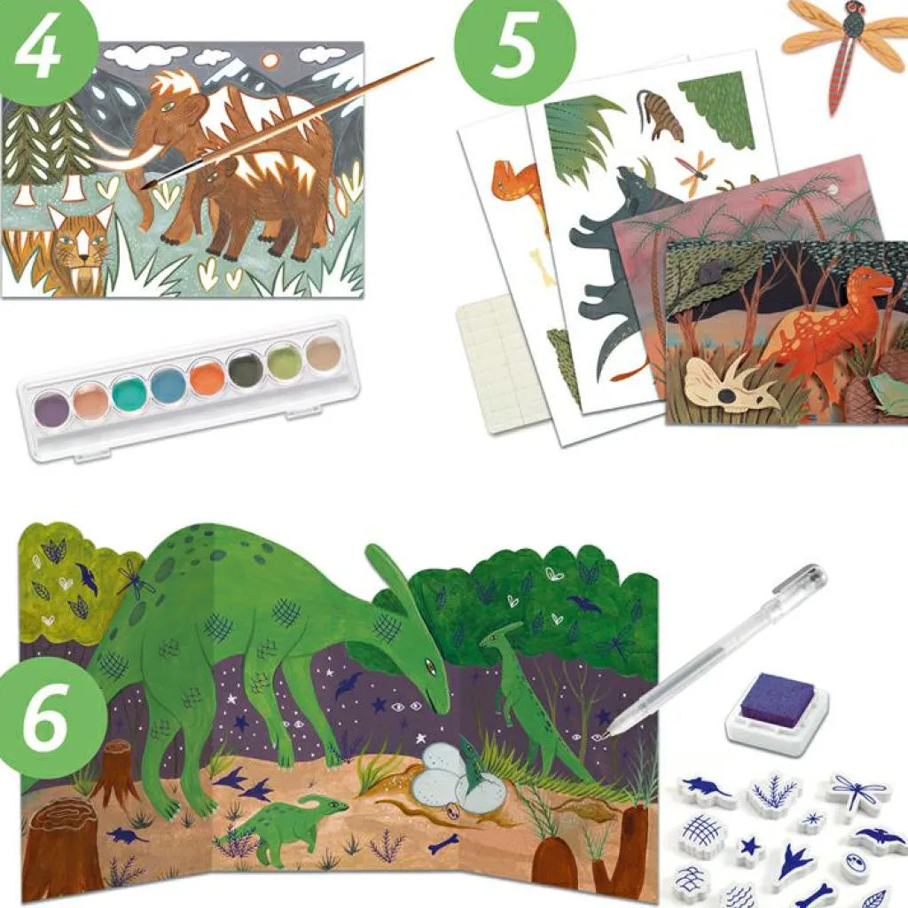 Online Coffret créatif 6 activités Dino box Activités Manuelles