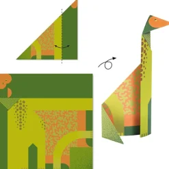 Outlet Coffret créatif Origami Dinosaures Activités Manuelles