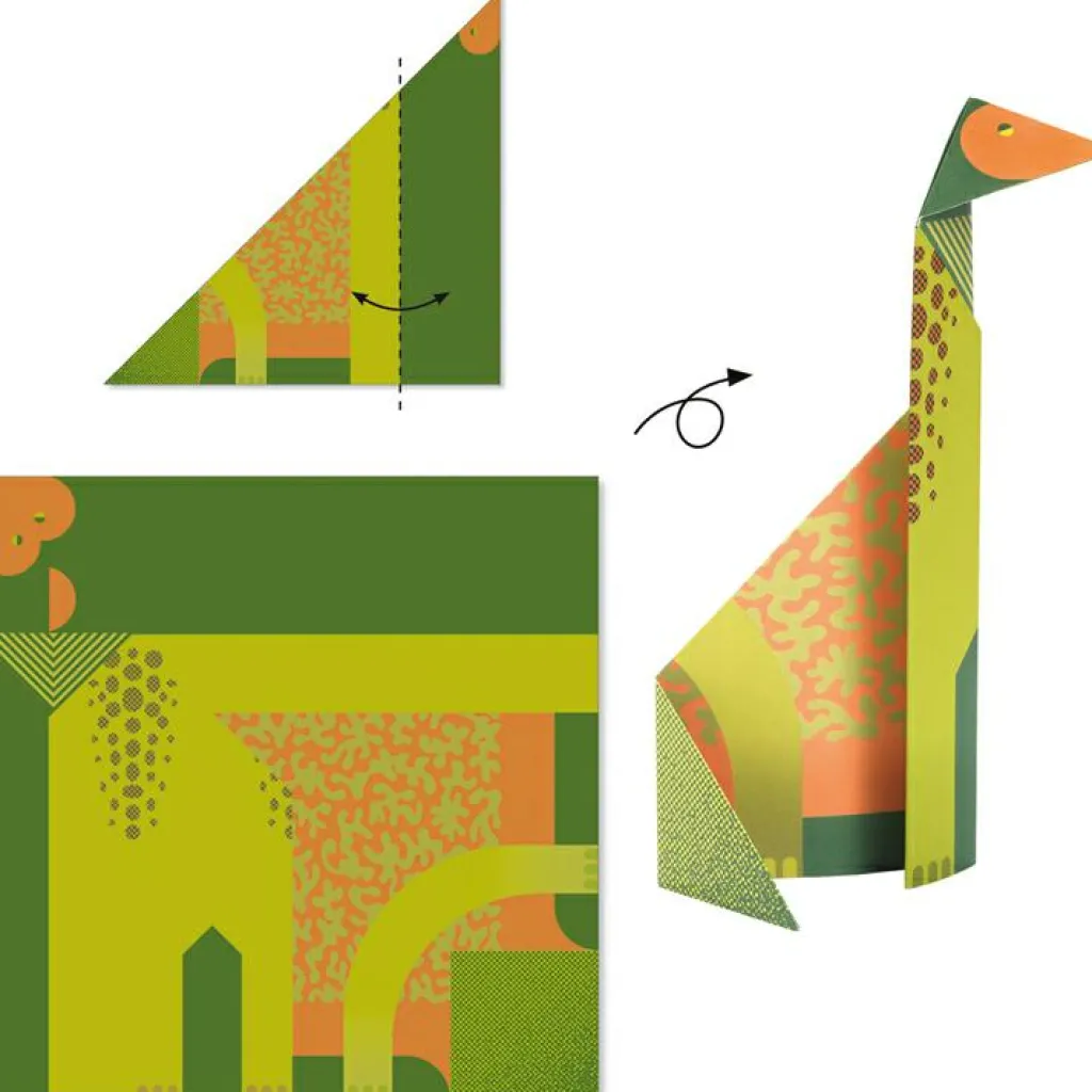 Outlet Coffret créatif Origami Dinosaures Activités Manuelles