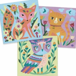 Coffret créatif Sables colorés phosphorescents Garden lights Activités Manuelles