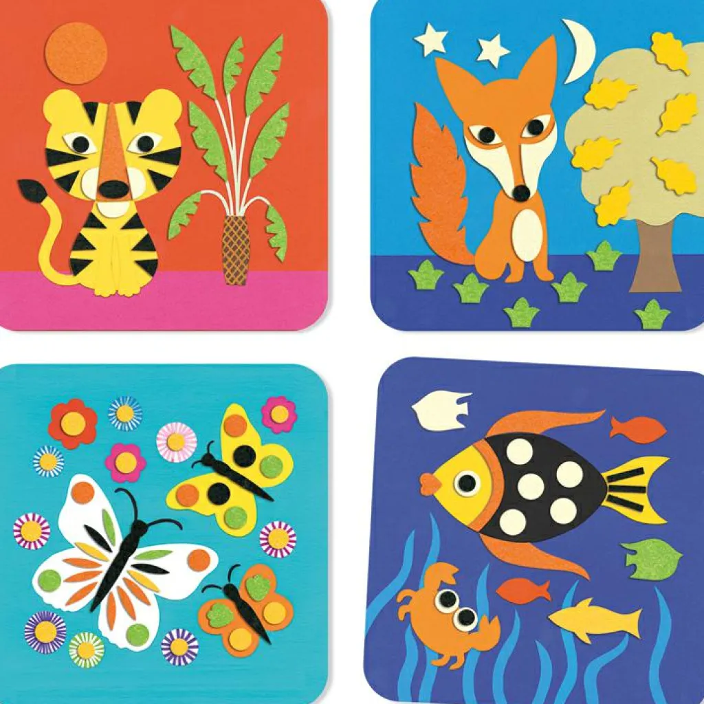 Outlet Coffret créatif Tableaux de feutrine Sweet Nature Activités Manuelles