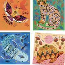 Hot Coffret créatif Tampons Motifs et pelages Dessin Et Peinture