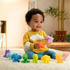 Sale Coffret Cube et animaux (18 pièces) Jouet À Empiler