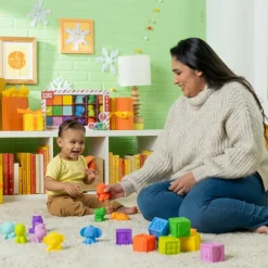 Sale Coffret Cube et animaux (18 pièces) Jouet À Empiler