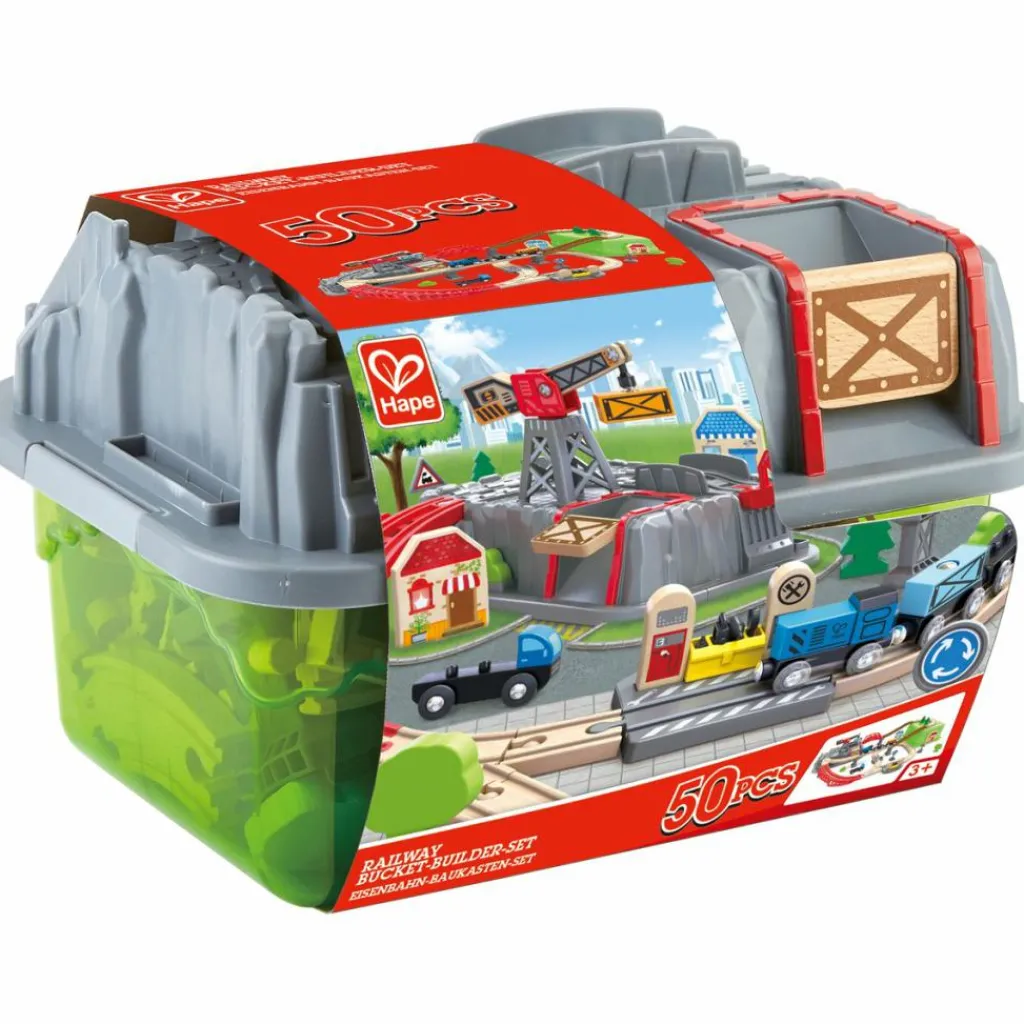 Sale Coffret de train 2 en 1 construis ta ville Petites Voitures, Véhicules Et Circuits