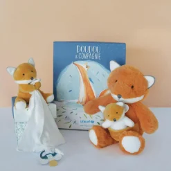 Coffret doudou attache sucette Renard UNICEF Doudou Attache Sucette