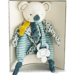 New Coffret doudou attache sucette Yoca le koala (20 cm) Doudou Attache Sucette