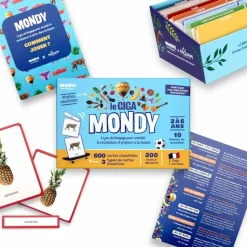 Coffret Giga Mondy (600 cartes Montessori pour développer le langage) Imagier