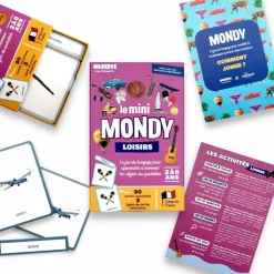 Discount Coffret Mini Mondy (jeu de langage autour des loisirs) Apprentissage Du Temps Et Quotidien