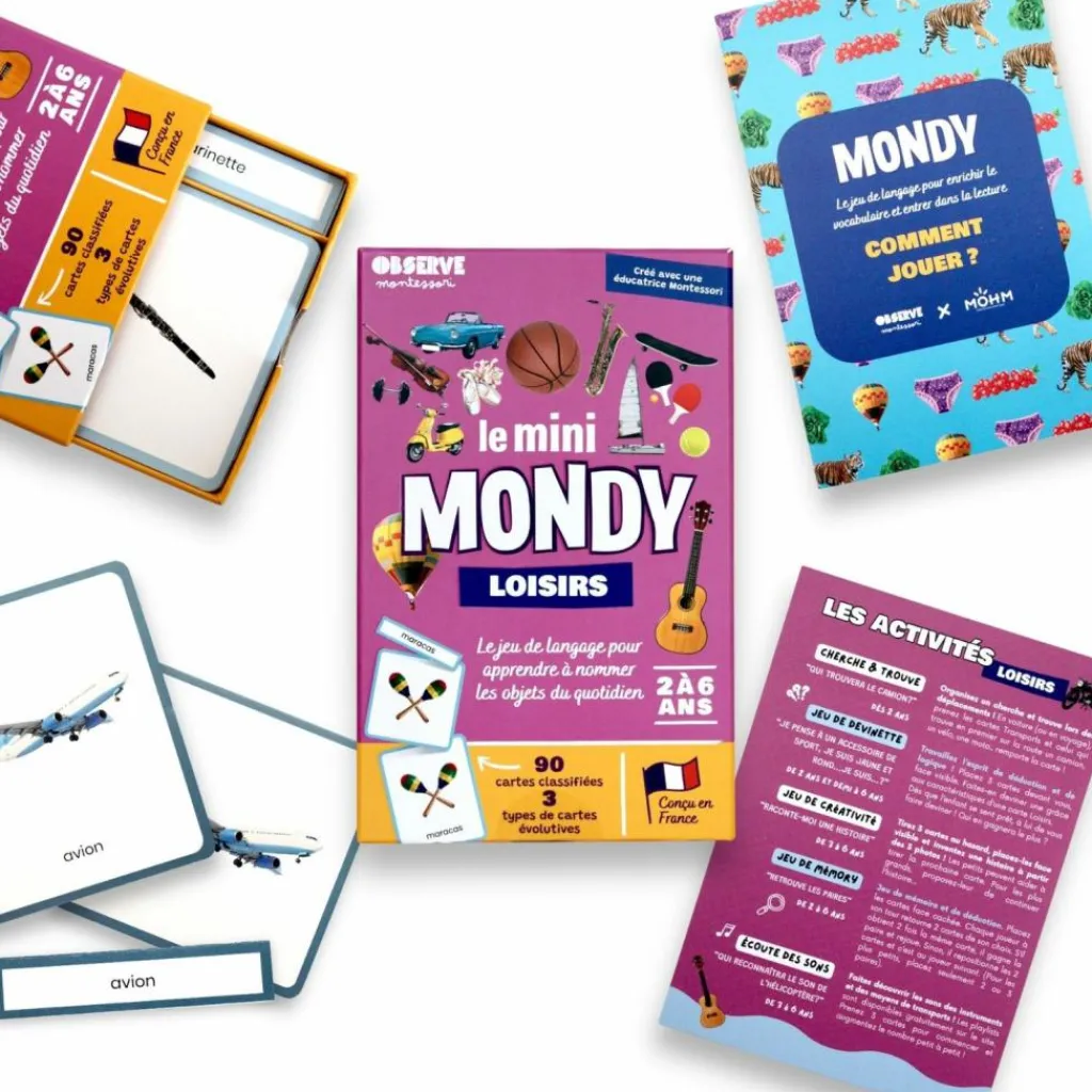Discount Coffret Mini Mondy (jeu de langage autour des loisirs) Apprentissage Du Temps Et Quotidien
