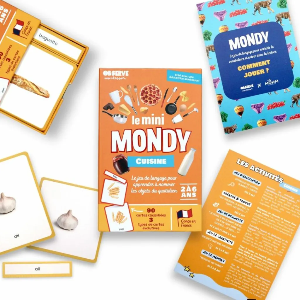 Hot Coffret Mini Mondy (jeu de langage autour de la cuisine) Apprentissage Du Temps Et Quotidien