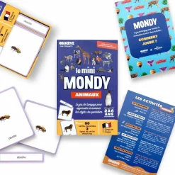 Hot Coffret Mini Mondy (jeu de langage autour des animaux) Apprentissage Du Temps Et Quotidien