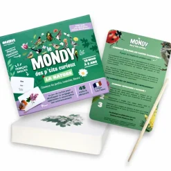 Clearance Coffret Mondy des Curieux (45 cartes de langage bilingues sur le thème de la nature) Apprentissage Du Temps Et Quotidien